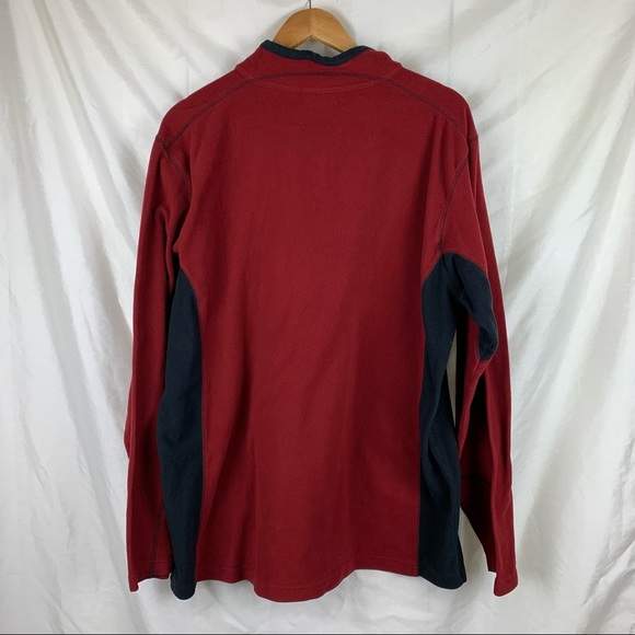 Columbia Fleece Half-Zip in Red & Black - Picture 5 of 7
